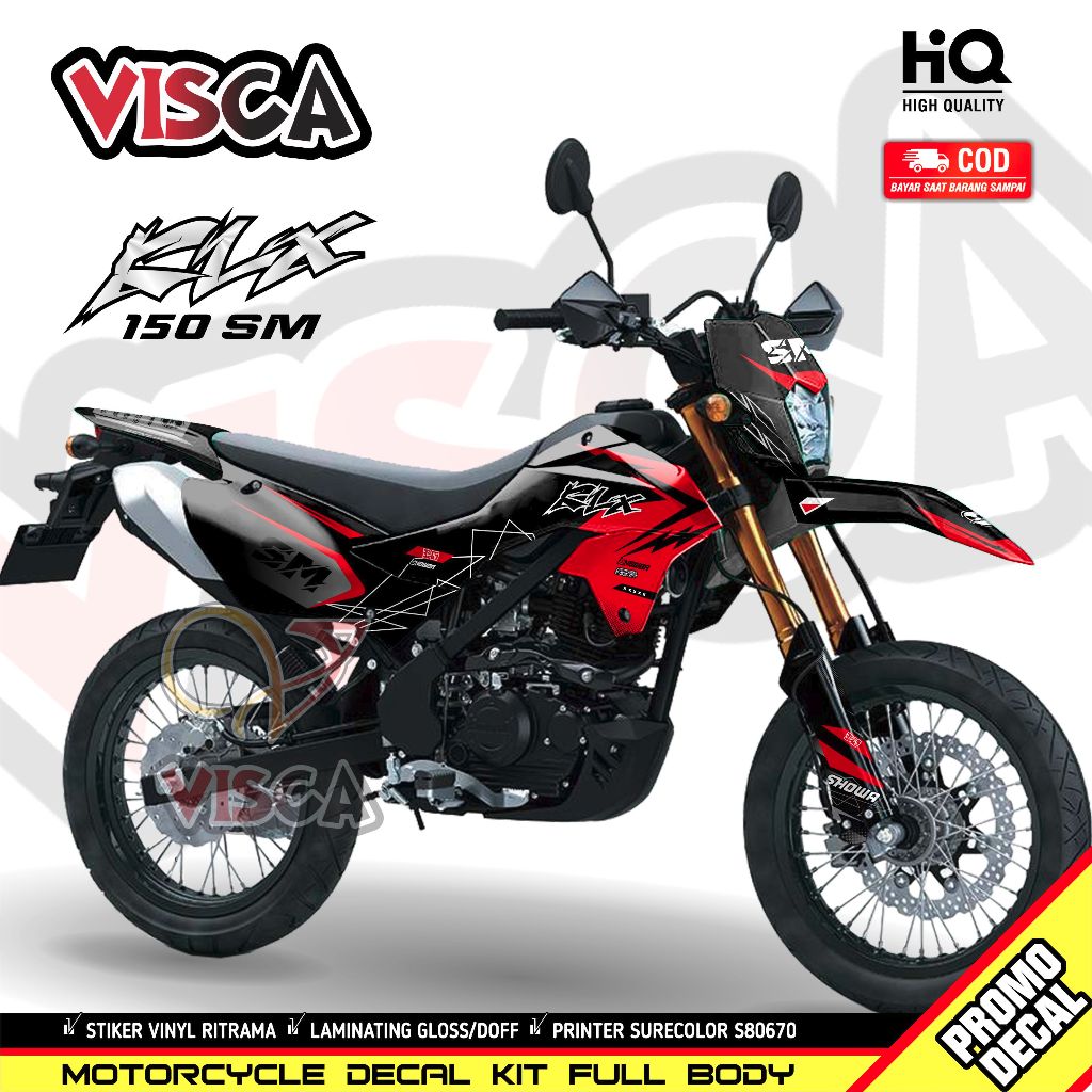Decal Klx SM 150 Full Body Decal Supermoto Full Body Dekal KLX 150 Terbaru Decal KLX 150 SM Racing2