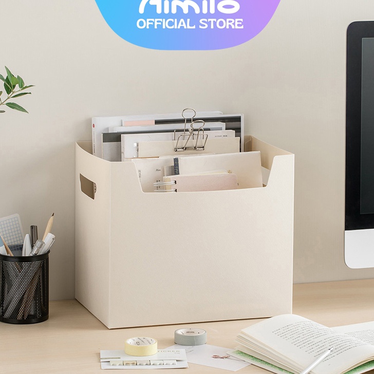 

Wah Aimilo Desktop Storage Box Organizer Foldable Kotak Penyimpanan Serbaguna Box File