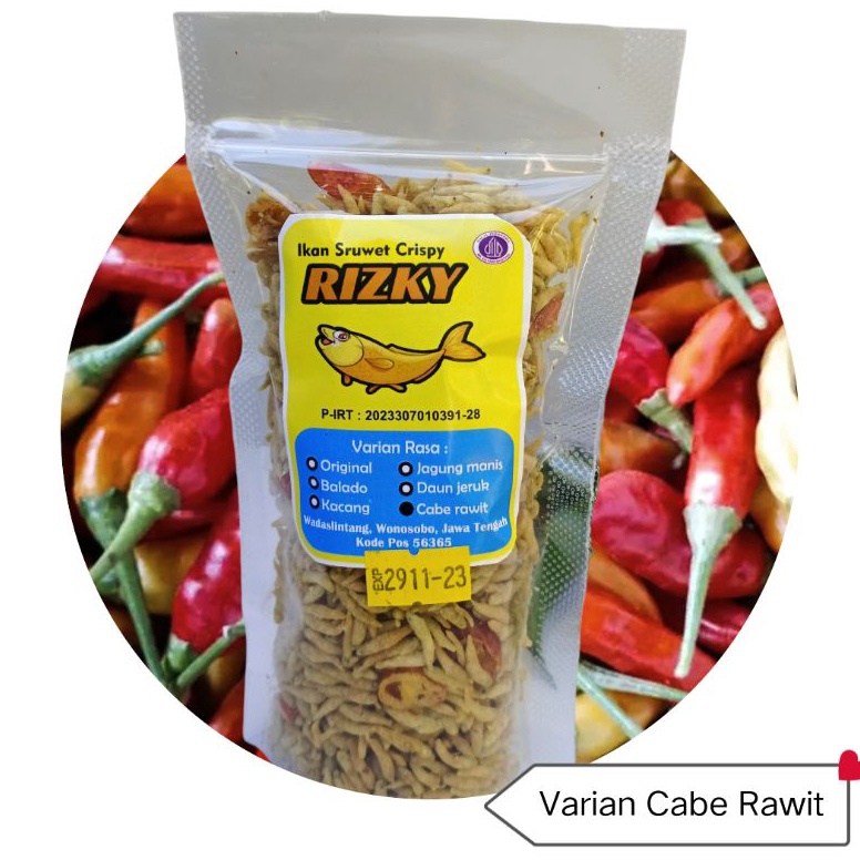 

Banting harga Ikan sruwet crispy KHAS WONOSOBO cabai1grm BABY FISH CRISPY PEDAS
