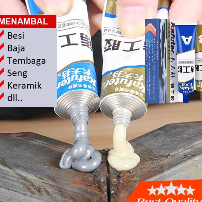 

KP8 Lem Besi Kuat A B Memperbaiki Besi Baja Plastik Auto Radiator Tangki Air Bocor Kebocoran Bisa Untuk logam Alumunium kaca keramik plastik kayu Almunium dll