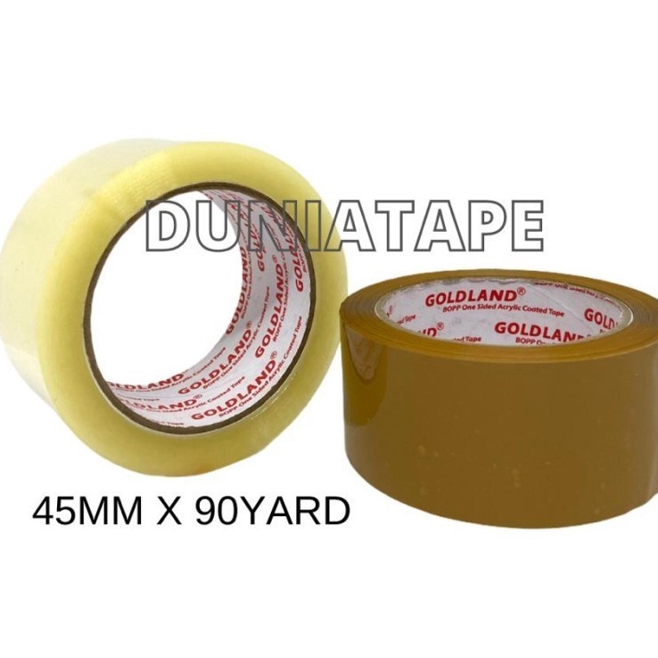 

Extra SLOP ISI 6 Lakban Bening Coklat 45mm x 9 Yard Goldland