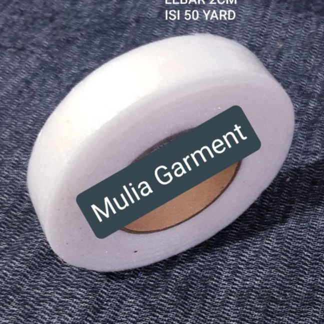 

FG2 Lem Kain 2 sisi Lem Sum Lebar 2cm isi 5 Yard 45meter