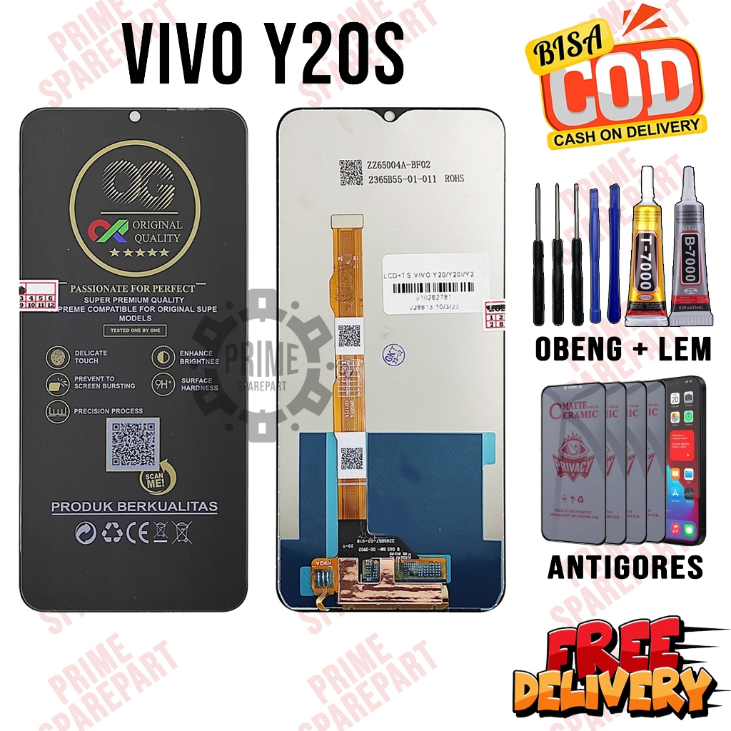 Lcd VIVO Y20S Original Oem Lcd Touchscreen VIVO Y20S Fullset