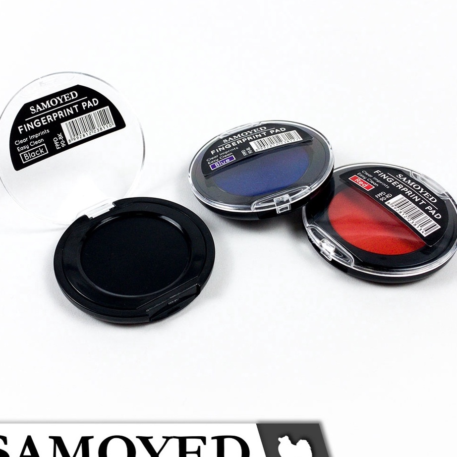 

HJ6 SAMOYED FPPD9 Bantalan Bak Tinta Stempel Cap Sidik Jari Jempol Fingerint Pad