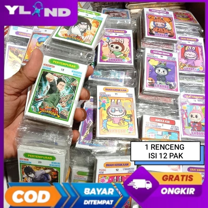 Mainan Kartu Kwartet Gambaran Besar Isi 12 Pak