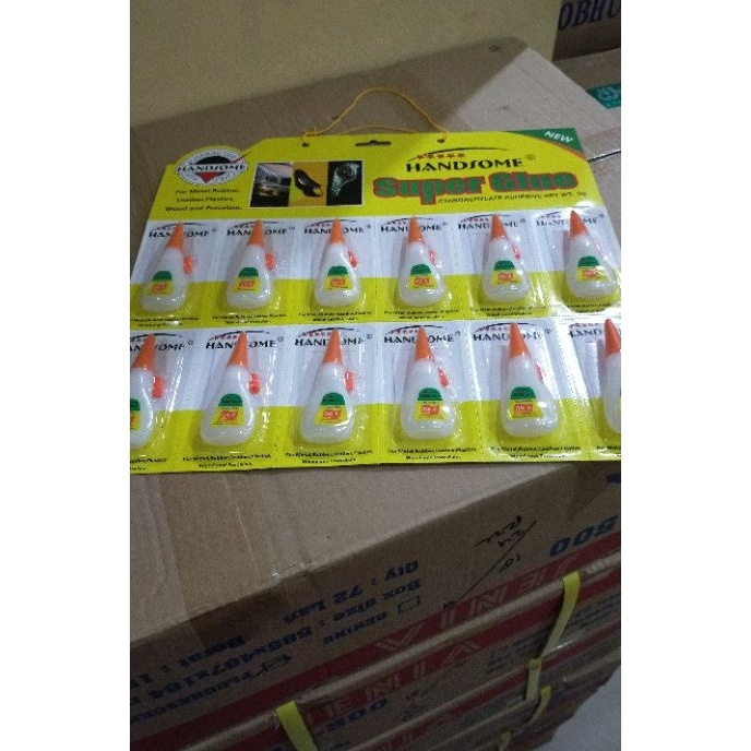 

KF7 Lem Korea Lembaran atau lem tetes Untuk 1 Renteng isi 12 Buah