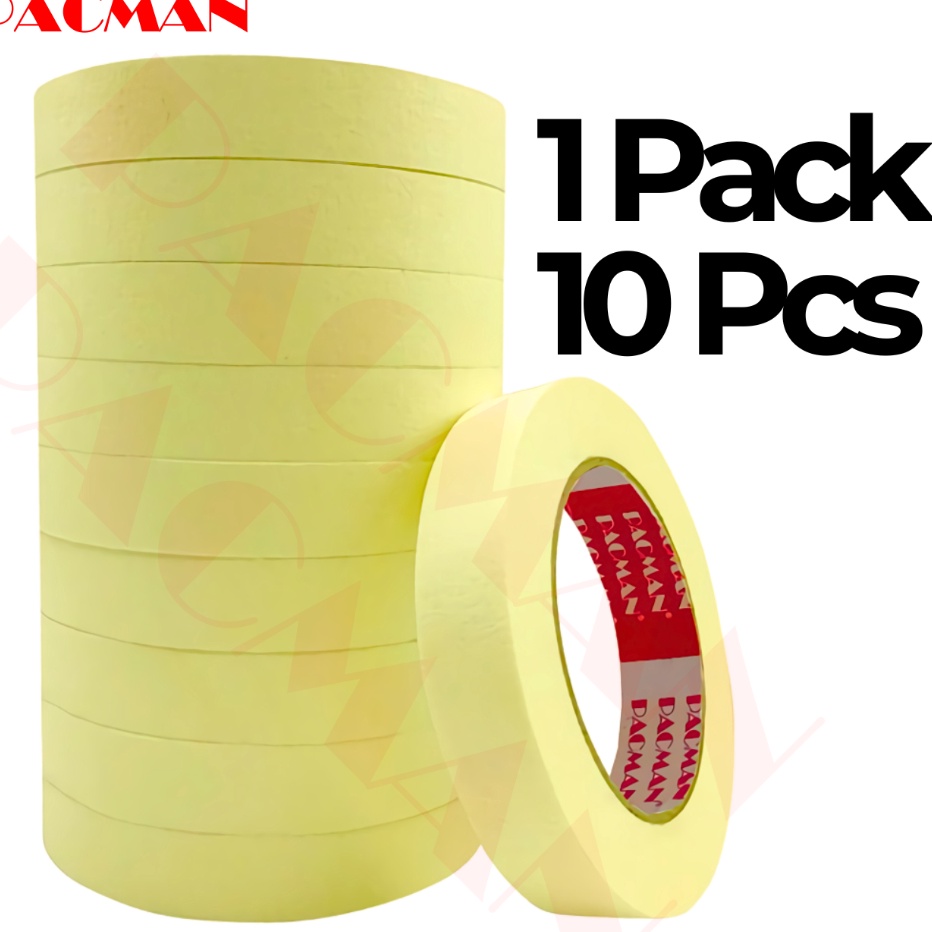 

Hemat 1 Pcs Masking tape Pacman orinal 1isolasi kes lakban selotip isolasi