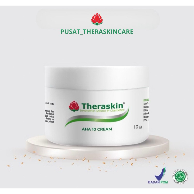 Theraskin AHA Cream 10% - krim malam flek bpom