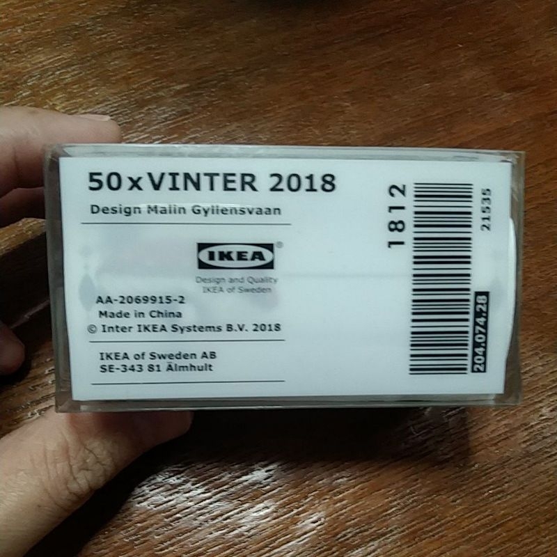 

IKEA VINTER Stiker tempelan label nama kado hadiah natal 50pc