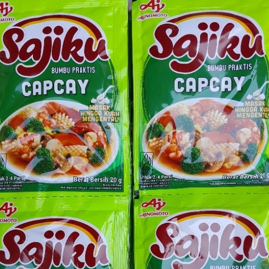 

5 PICIS TERMURAH BUMBU MASAK CAPCAY SAJIKU 20 GRAM