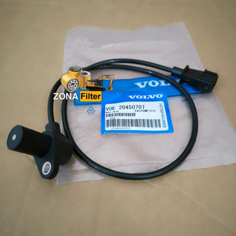 Sensor speed crankshaft VOE 20450707 Volvo Tachometer sensor Volvo EC210B 20450707