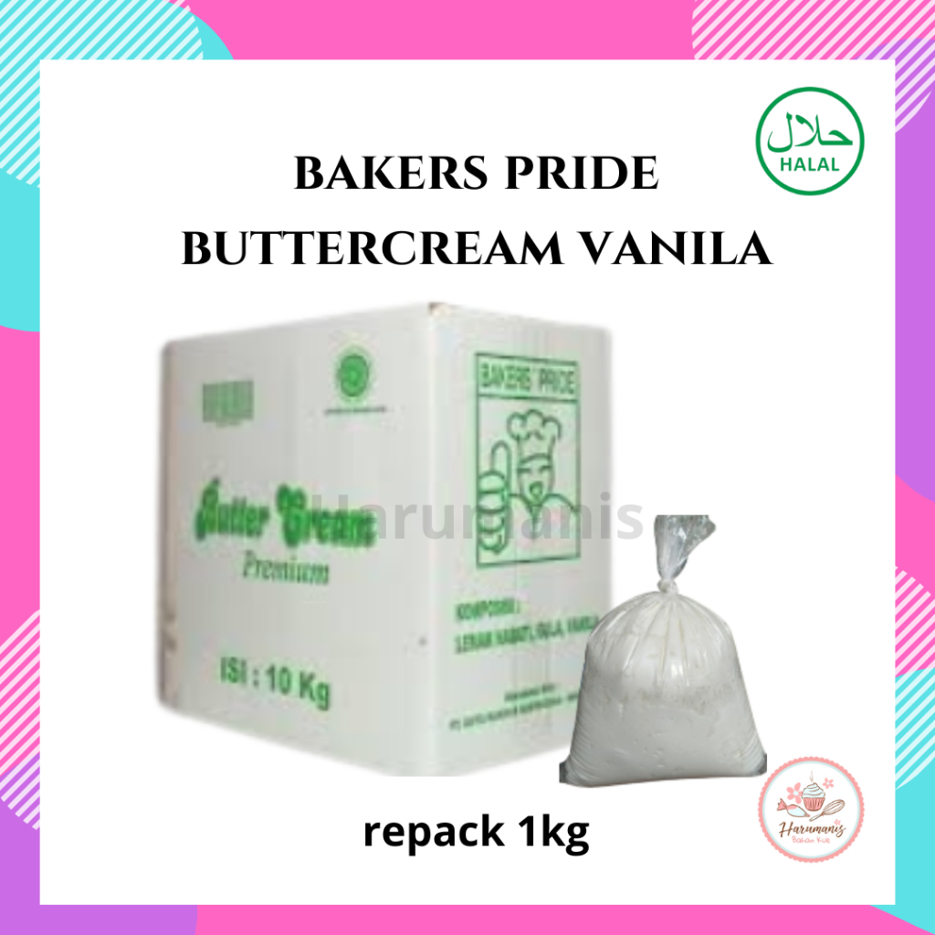 

Butter Cream Premium Bakers Pride Repack 1kg