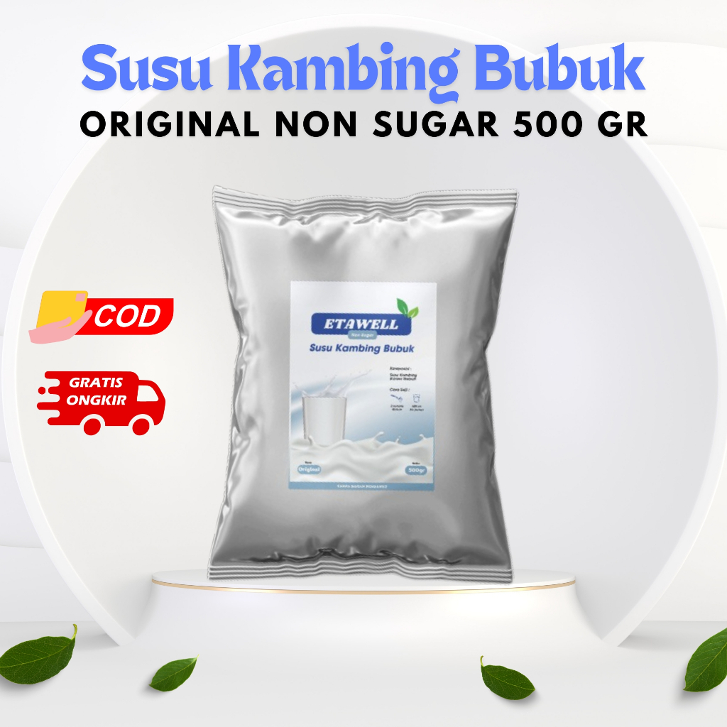 

Etawell Non Sugar - Susu Kambing Bubuk Tanpa Gula 500 Gr