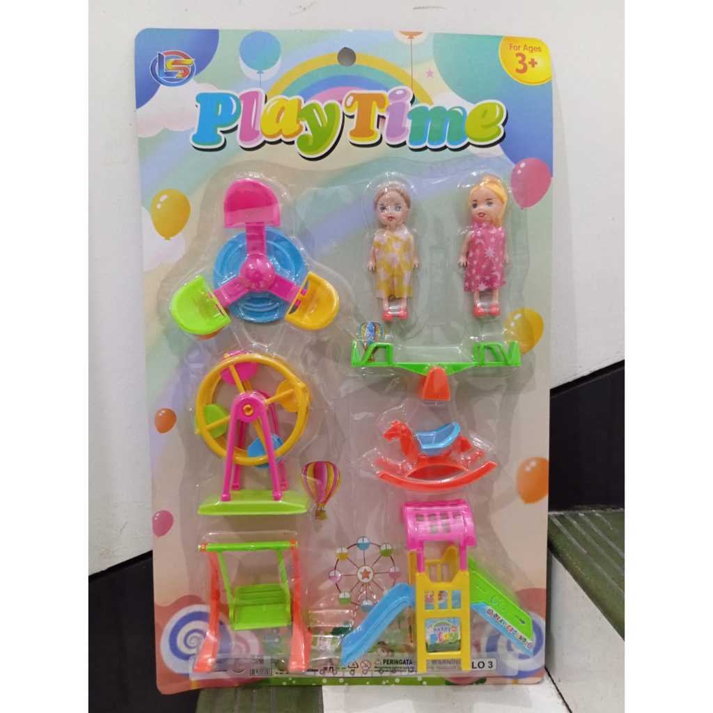 Mainan Edukasi Anak Play Time Lucu Plus 2 Boneka LO 3
