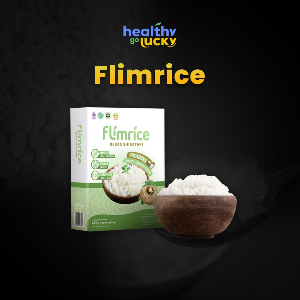 

Go Healthy - Flimrice Nasi Shirataki Nasi Diet 1 Box Isi 7 Sachet