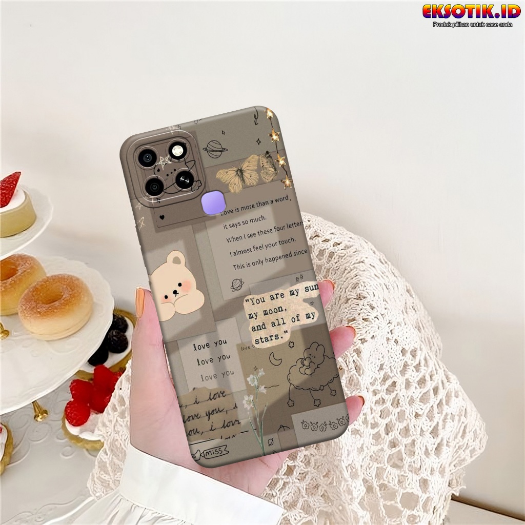 Case Infinix Smart 6 - Casing Infinix Smart 6 - Fashion Case - Silikon Infinix Smart 6  - Motif Kere