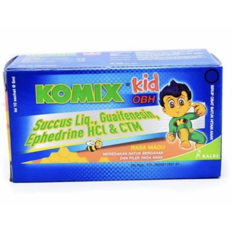 Komix kids OBH sachet ( meredakan batuk anak )