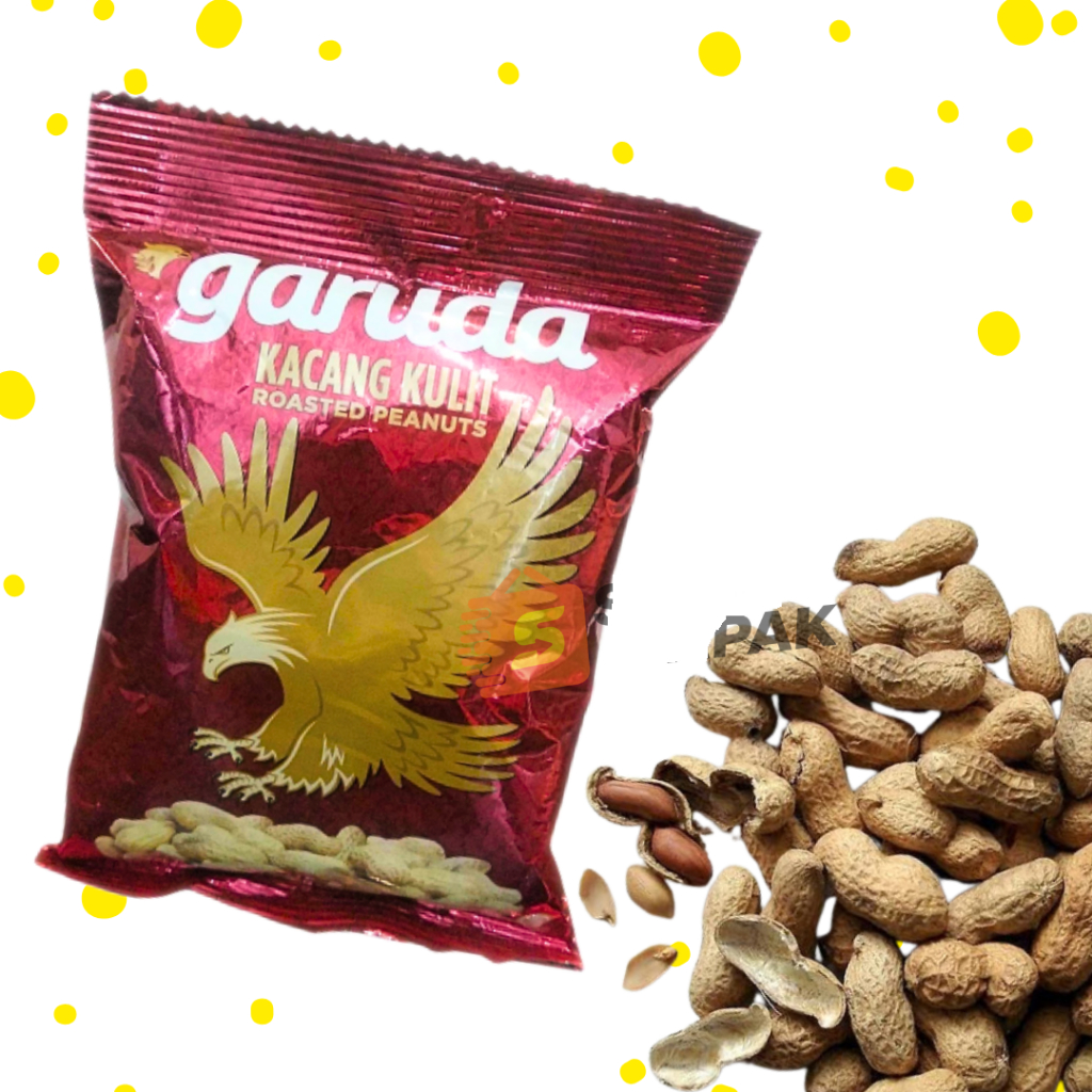 

Hanging Out Snack Food / Camilan Makanan Kacang Garuda 180 Gr Kulit Original, Rasa, Atom Pedas, 210 Gr Telur