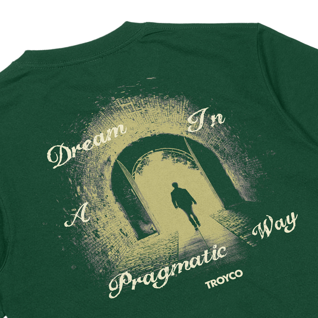 Troy Company Tshirt Forest Green Pragmatic Dream - Kaos Lengan Pendek Kaos Hijau MTD 2779
