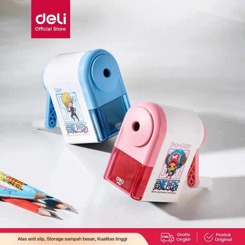 

Deli One Piece Pencil Rotary Sharpener / Rautan Pensil Putar One Piece Pisau Tajam Alas Anti Slip EH506