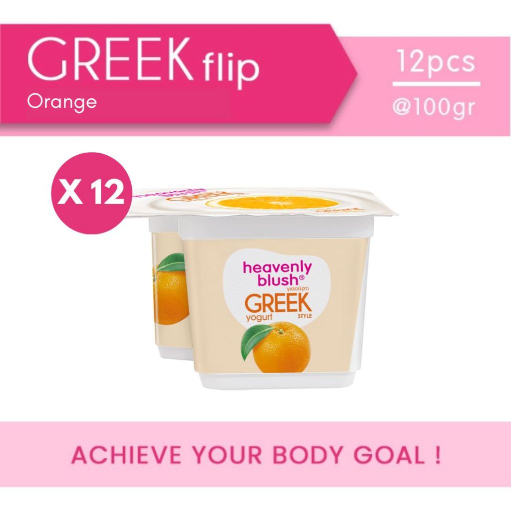 

Heavenly Blush Greek Yoghurt Cup Rasa Orange [100gr x 12 pcs]