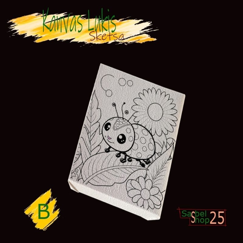 

Kanvas Lukis Sketsa 20x15 Siap Pakai