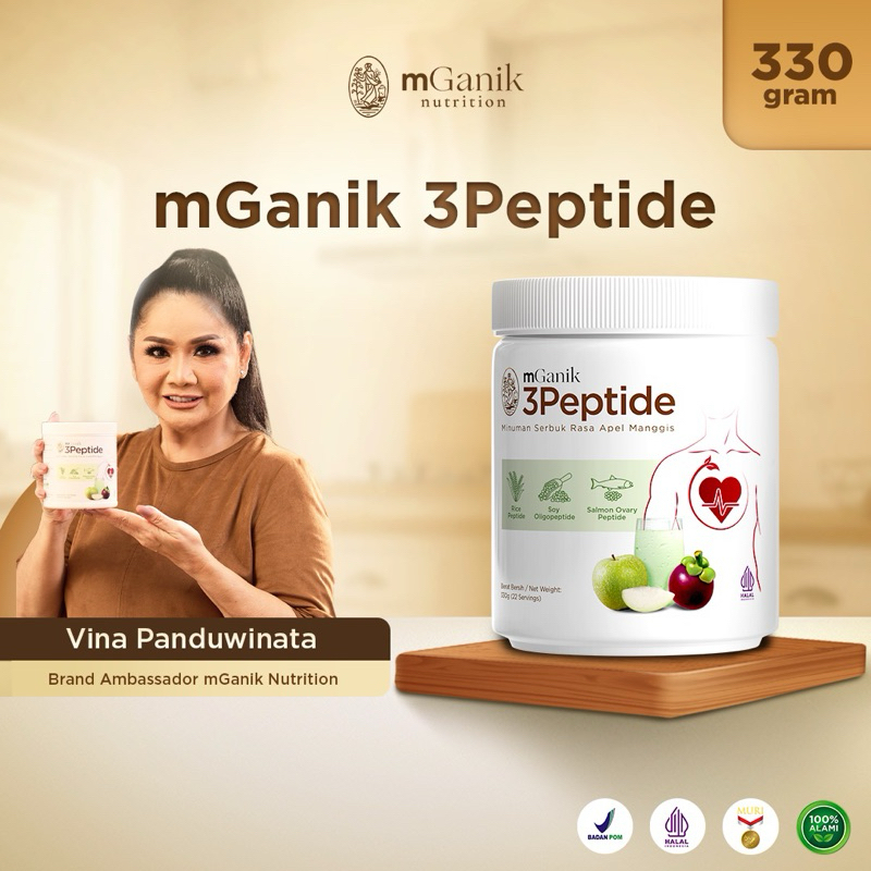 

(BONUS GIFT!) PROMO mGanik 3Peptide 330gr Metafiber Multigrain Pengganti Sarapan Suplemen Jantung Kardiovaskular Rasa Apel Manggis