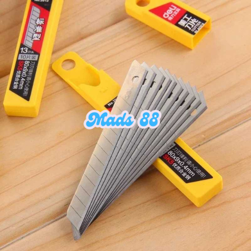 

Refil Mata Pisau Peso Kater Cutter Pemotong Kertas Solasi Super Tajam 10PCS Serbaguna