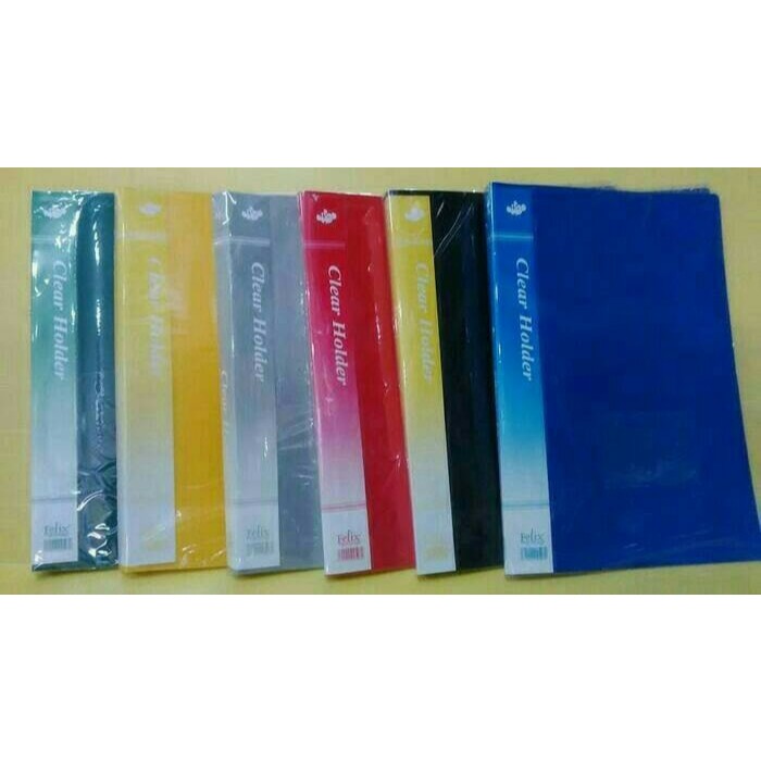 

Display Book / Map Clear Holder Album Ukuran Besar F4 100 sheet Felix ( Pcs )