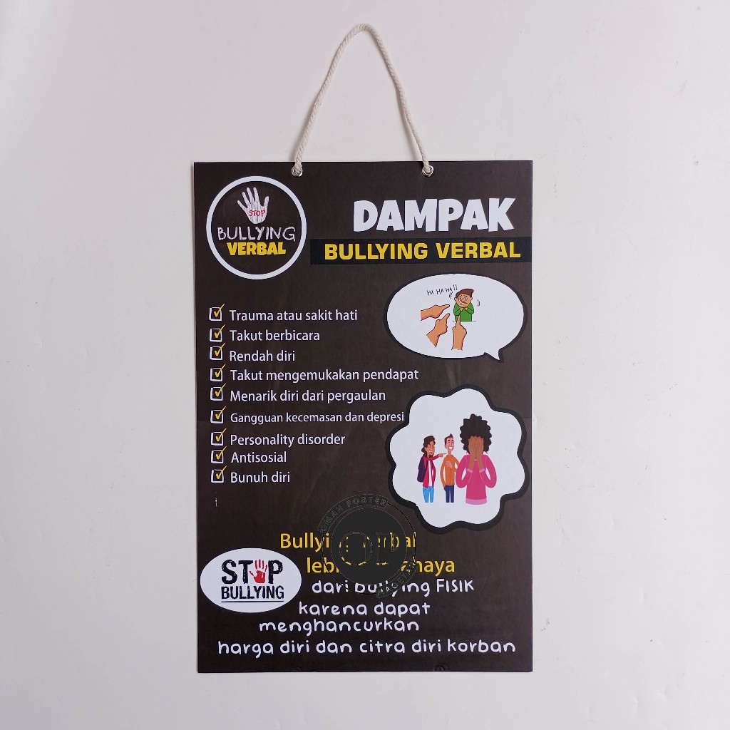 

Hard Poster Dampak Bullying Verbal - Stop Perundungan - Edukasi Bullying