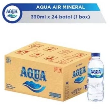 

Air Mineral Aqua 330ml dus/ Air Minum Aqua 330ml/ Aqua Drinking Water 330ml