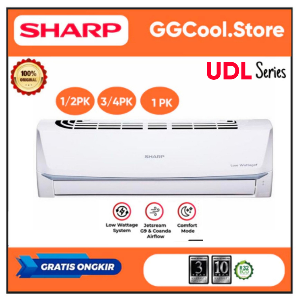 AC Sharp 1/2 PK - 1 PK AHA5UDL / AHA7UDL / AHA9UDL AC Sharp Low Watt Non Plasma