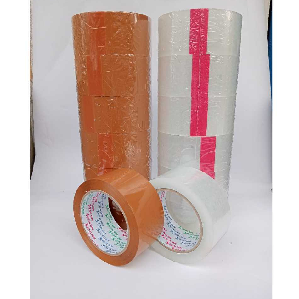 

6 ROLL / 1 SLOOP LAKBAN GOAL TAPE 2 INCH 48 MM X 100 YARD TEBAL LEM 23 MICRON