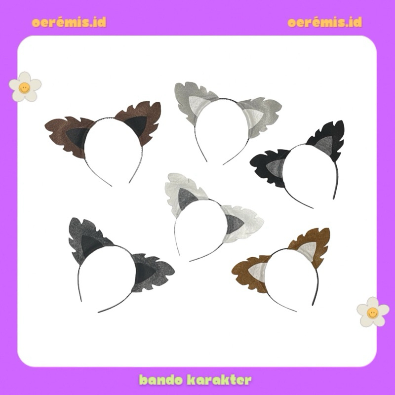 BANDO KARAKTER WEREWOLF EAR / BANDO COSPLAY WEREWOLF / WEREWOLF HEADBAND