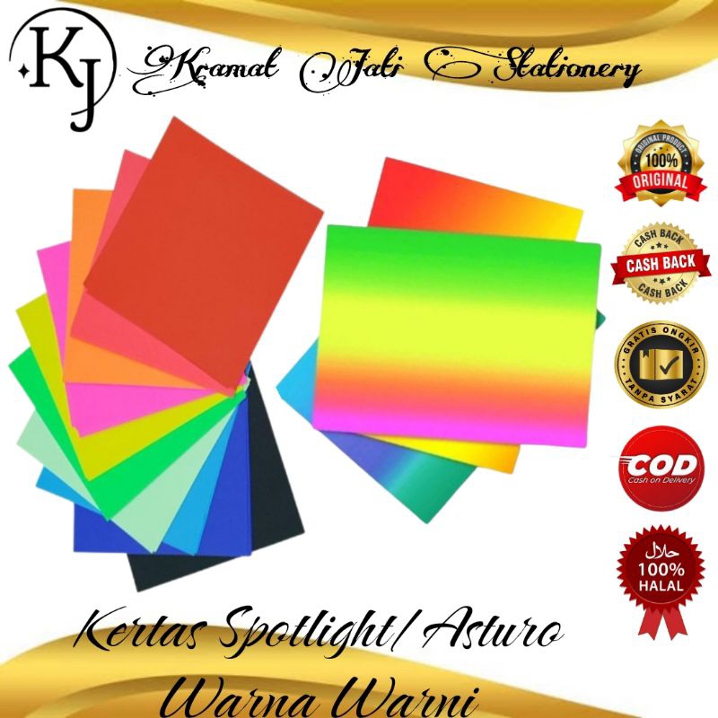 

Kertas Spotlight/Asturo Warna 40 X 60 (1 Lembar)