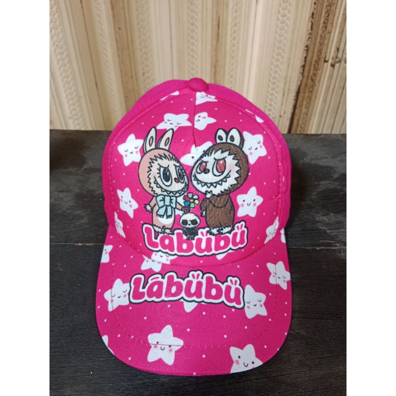 Topi Labubu trend kekinian anak/topi baseball anak trend/Topi Labubu/baseball Labubu/topi print labu