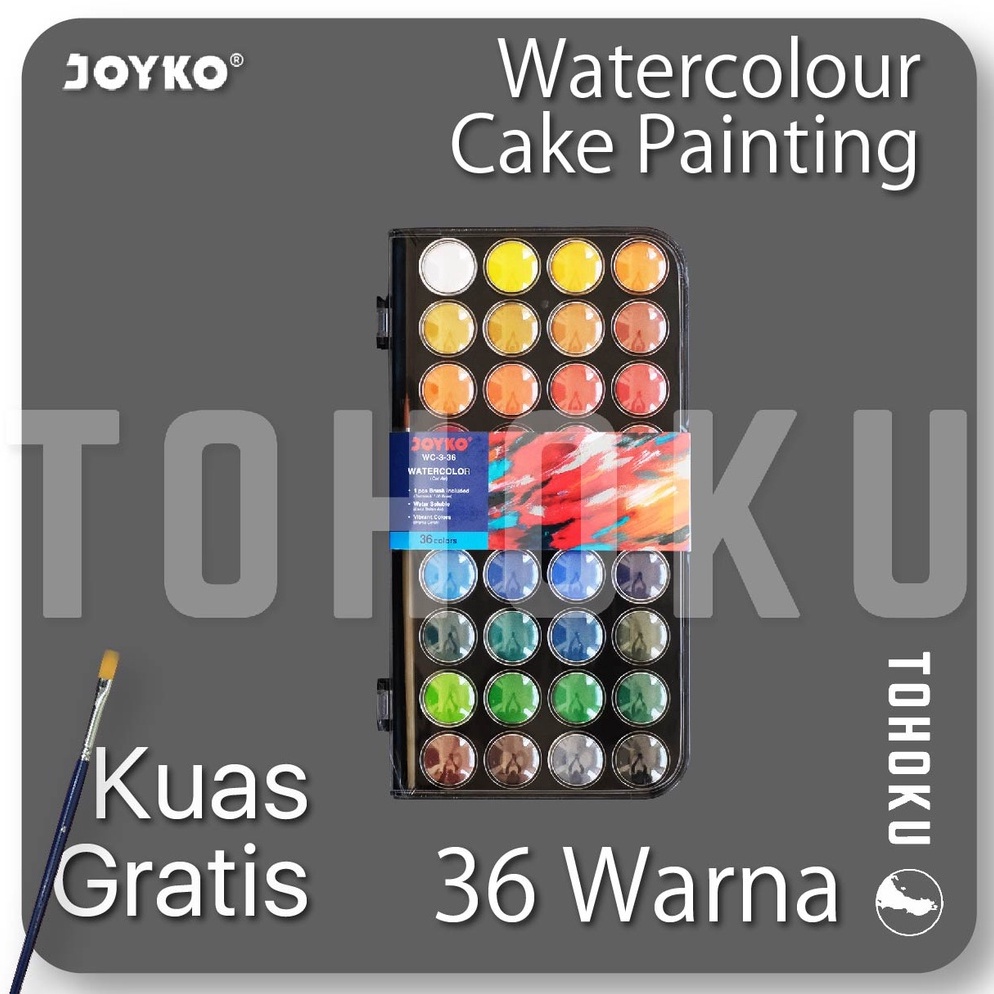 

KODE O59N Joyko Set Waterlor Painting Water Color Cake Set