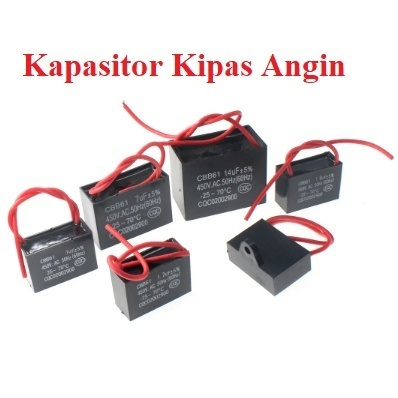 Kapasitor Kipas Angin 450V AC 1UF 1.2UF 1.5UF 1.8UF 2UF 2.5UF 3UF Fan Motor Start Speed Capacitor