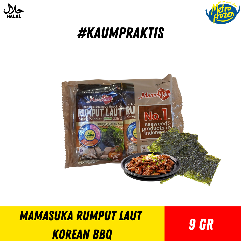 

MamaSuka Rumput Laut Korean BBQ 9gr