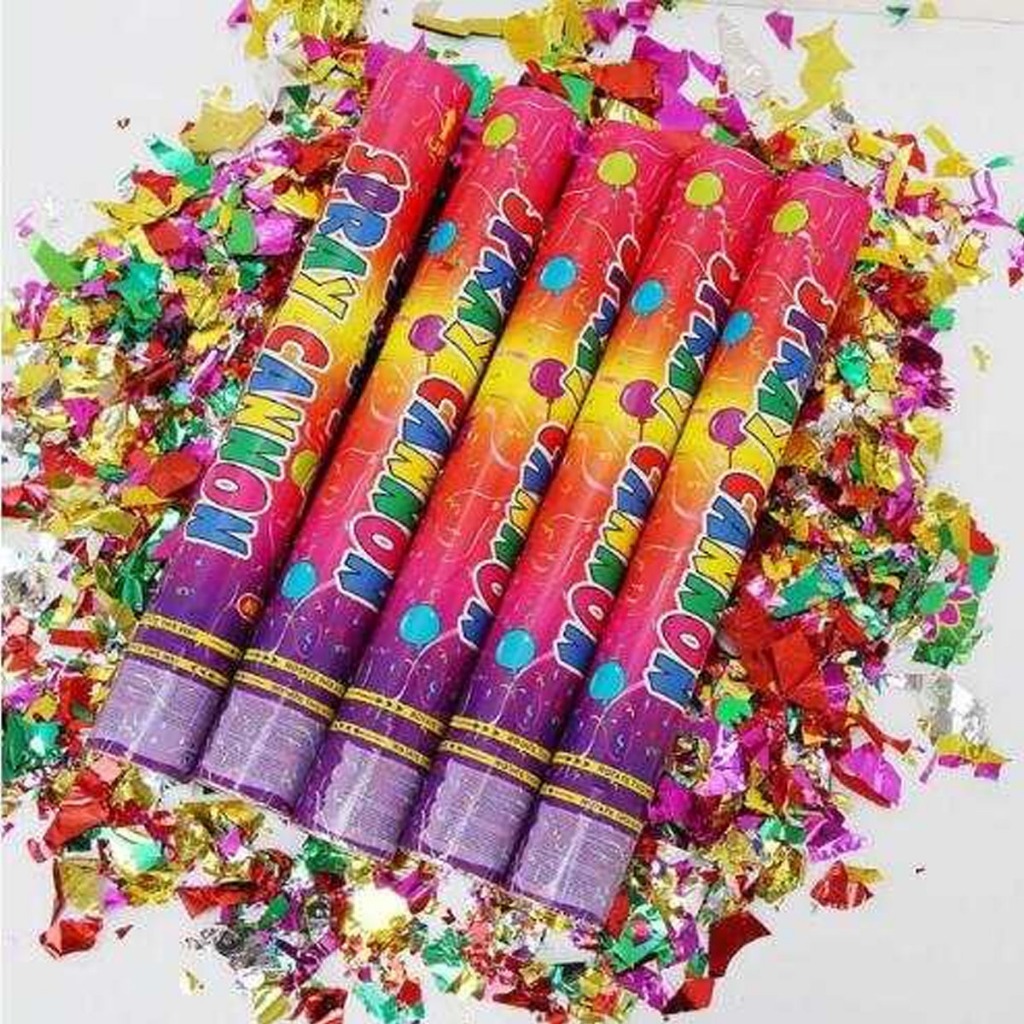 Confetti Popper Party Poper Semburan Kertas Pesta Ulang Tahun / Semburan kertas / Perlengkapan pesta