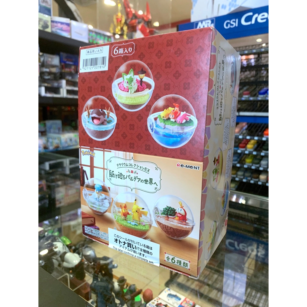 Re-Ment Pokemon Terrarium Collection EX -To the World of Paldea Blindbox Full Set 6 Pcs Segel