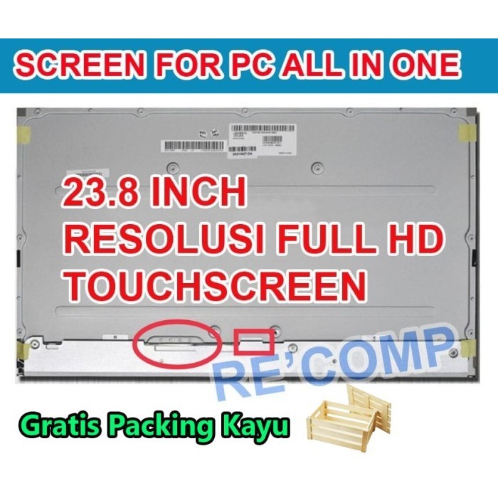 LAYAR LED LCD AIO ASUS VIVO V241 V241E V241EAK V241F V241FA V241FF V241FFK 23.8 Inch touchscreen