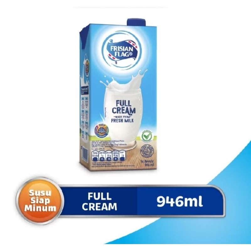 

Frisian Flag Full Cream Siap Minum 946 Ml