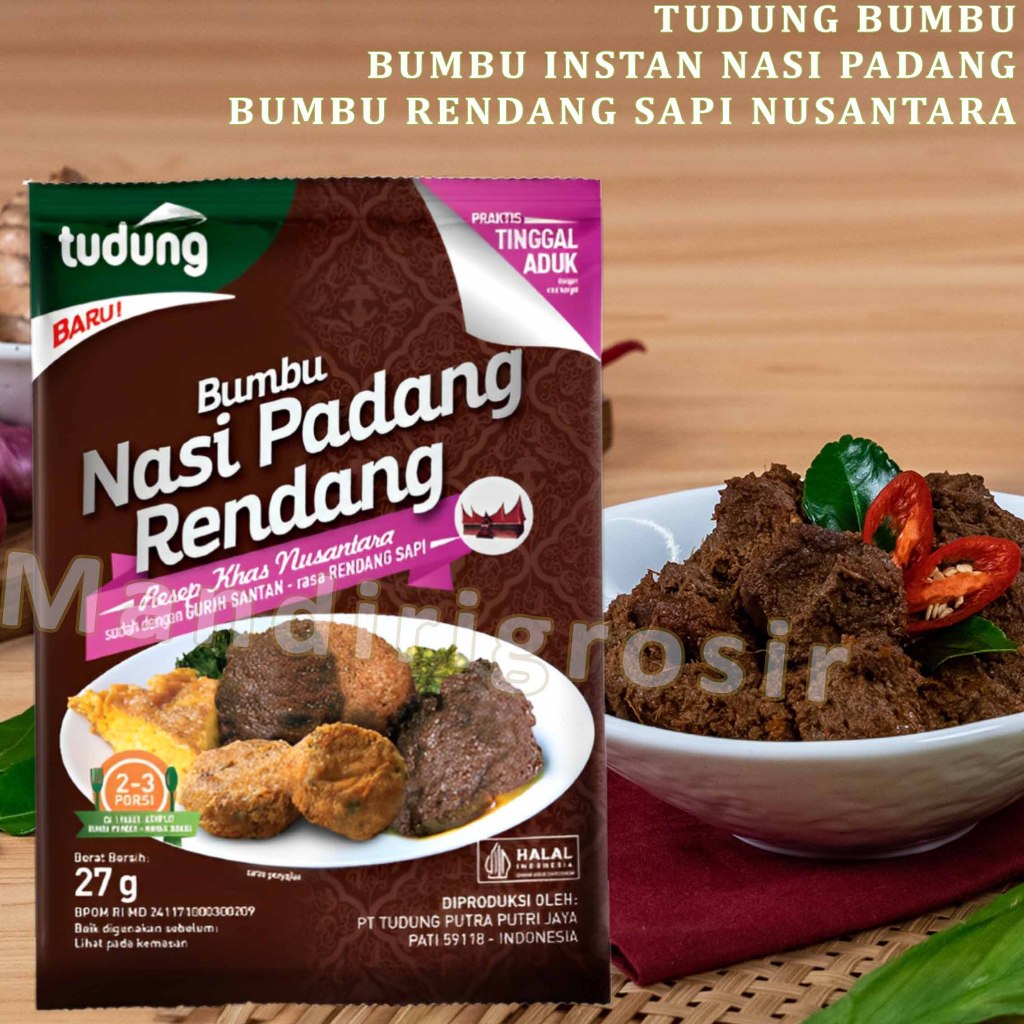 

Bumbu Instan Nasi Padang * Tudung * Bumbu Rasa Rendang Sapi * 27gr