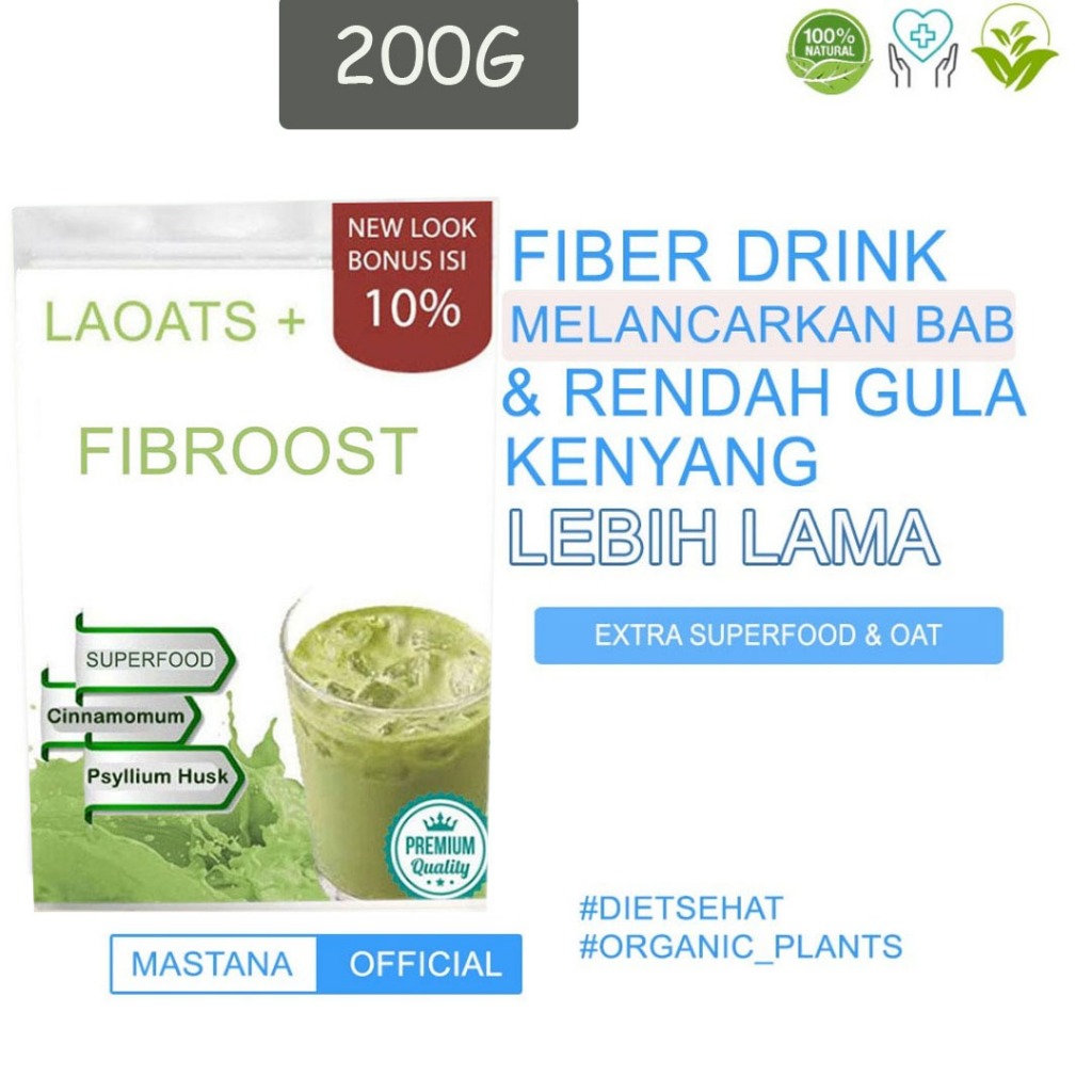 Minuman Fiber Penurun Berat Badan Pelangsing Badan Fiber Drink Minuman Pelangsing Badan Laoats