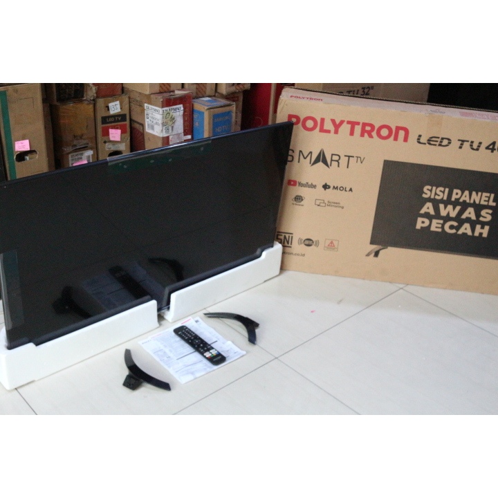 kondisi 95% TV LED Polytron 40 inci Smart TV sudah bisa nonton Youtube Garansi 1 bulan 3806