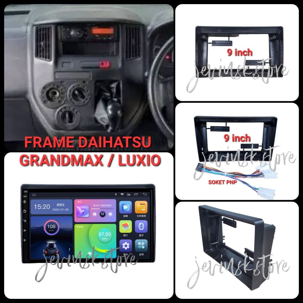 Frame Head Unit Double Din Android Daihatsu Grandmax / Luxio 9” Inch