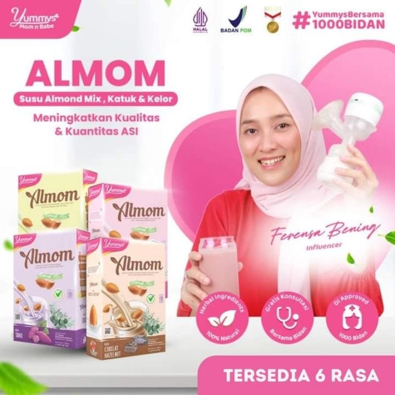 

Almom Susu Almond mix, Daun Kelor dan Katuk 200g