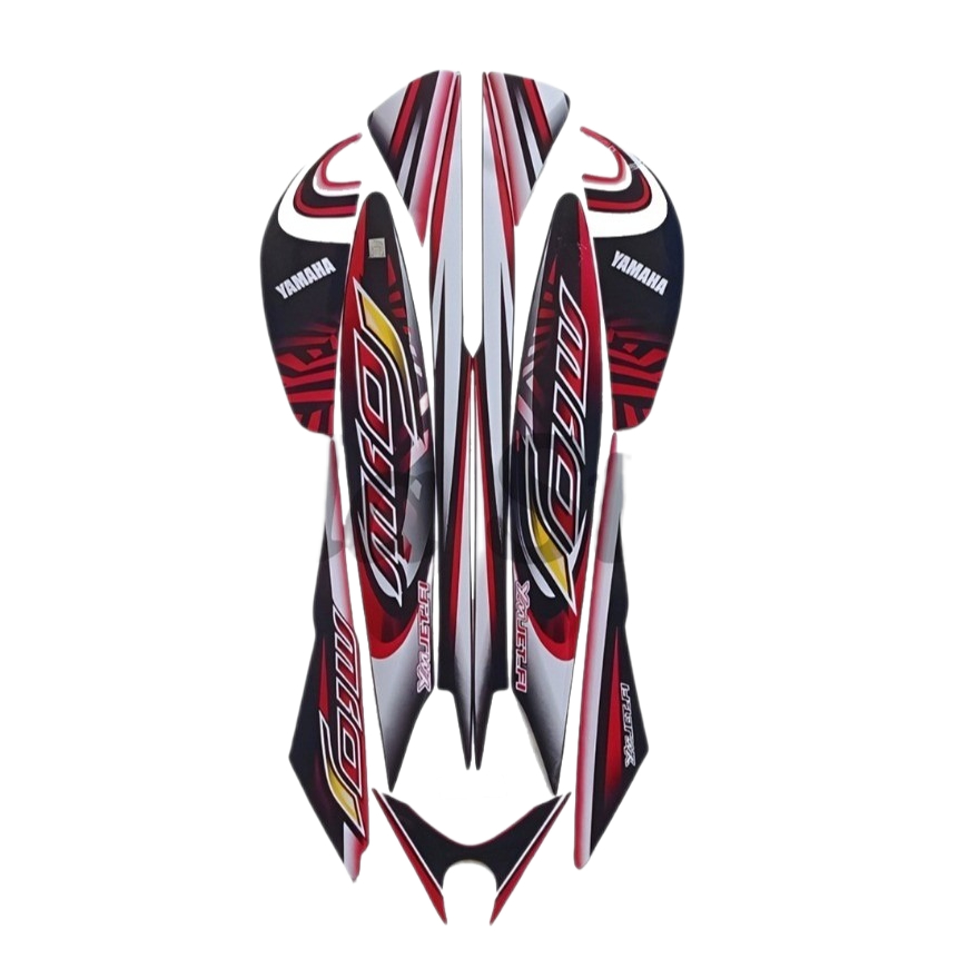 Stiker Striping Mio J 2013 Merah Biru List Stiker Standar Mio J 2013 - Striping Standar Mio J 2013