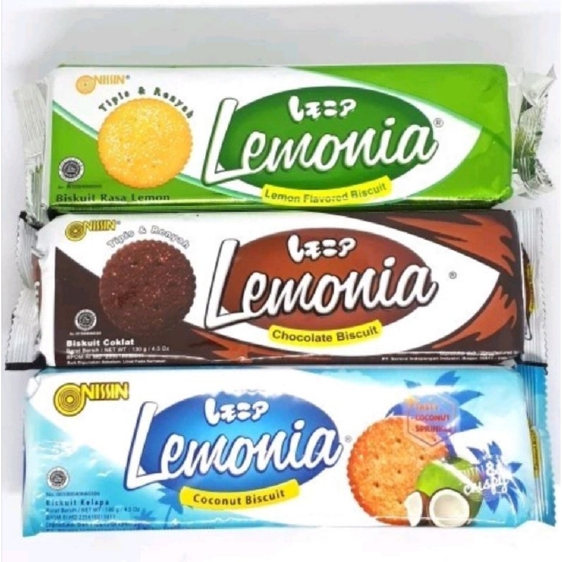 

NISSIN LEMONIA BISKUIT LEMON/COKLAT/COCONUT